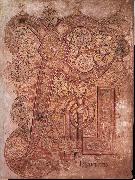 unknow artist Chi-Rho page from the Book of Kells France oil painting artist